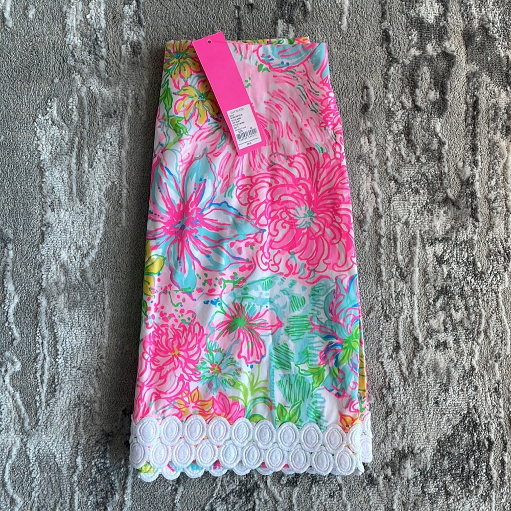 NWT Lilly Pulitzer Floral Izzy Skirt Size 00 - Picture 7 of 12
